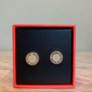 Marc Jacobs Cream Disc Earrings